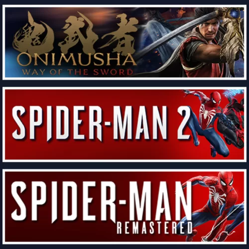 Onimusha +SpiderMan 2 +SpiderMan RE